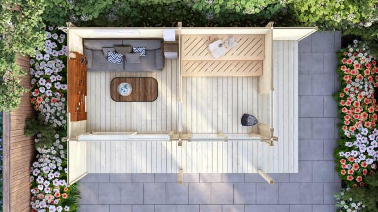 Log Cabin With Sauna room 5.7×3.7m, 44mm plan carousel small image