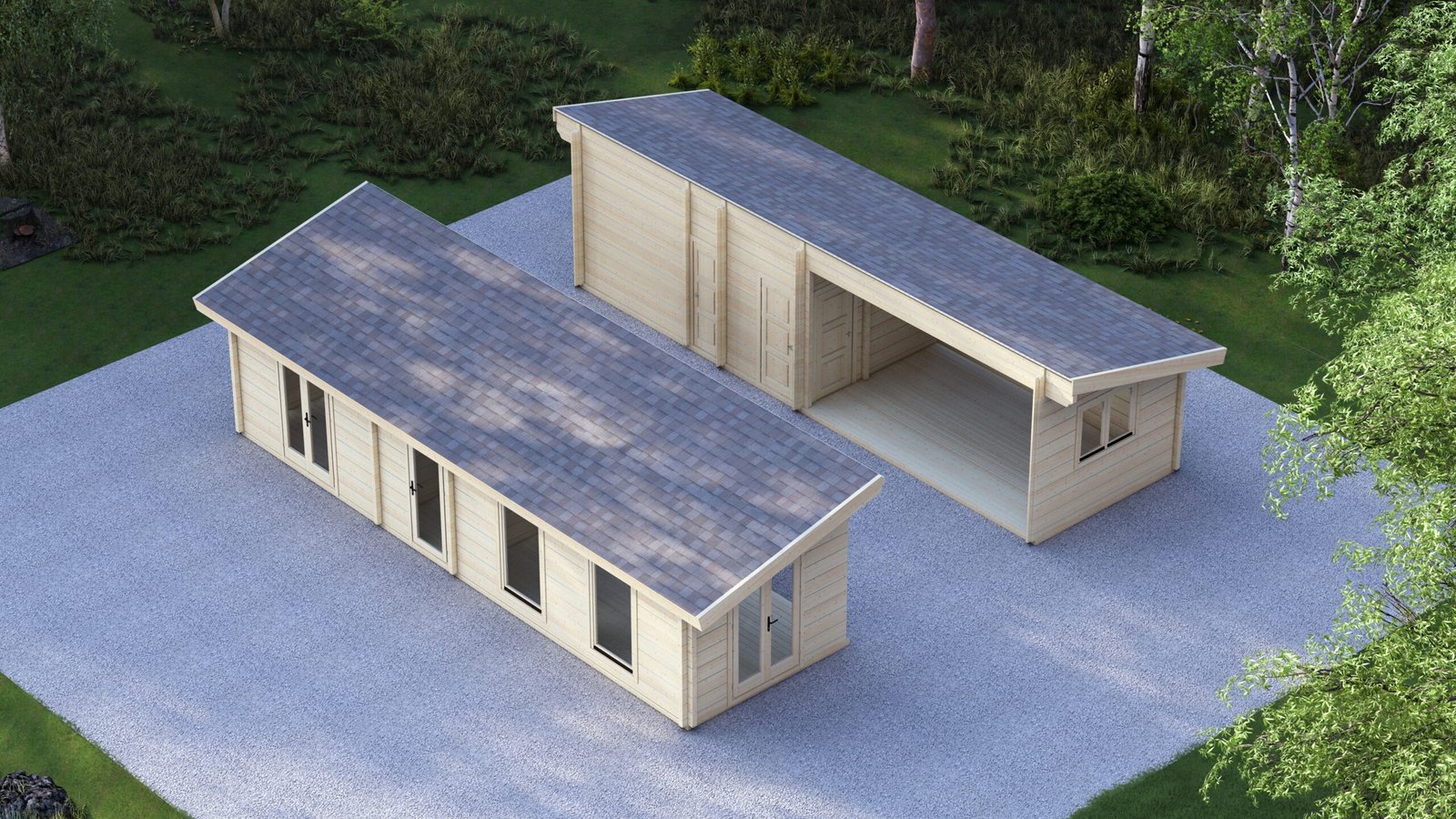 Mobile Log Cabin 2-Bedroom – Emma – IX Large scale image