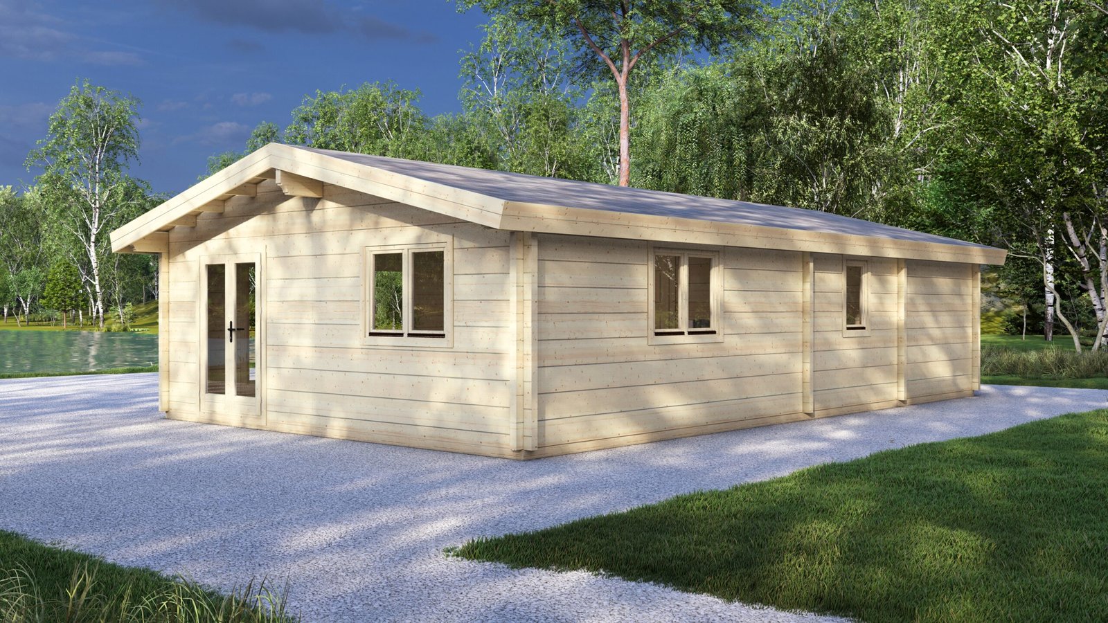 Mobile Log Cabin 2-Bedroom – Emma – V Large scale image