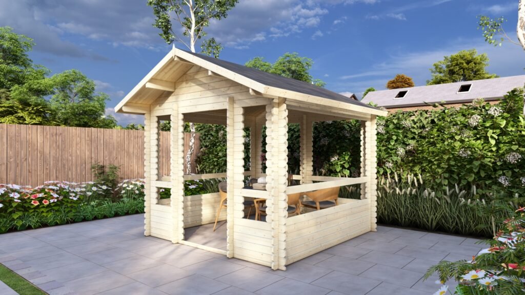 Garden Gazebo 3x3m, Apex, 28mm Main Image