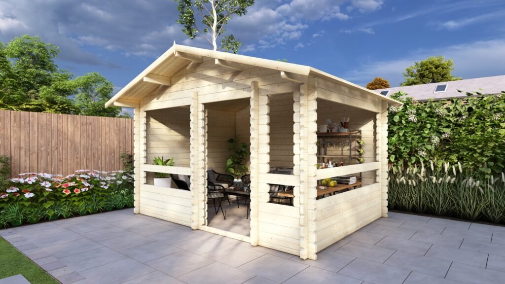 Garden Gazebo 4x3m, 44mm Main Image