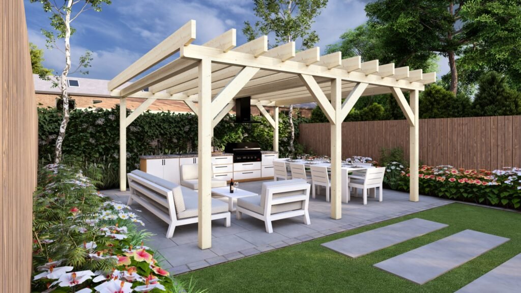 Garden Pergola 6x6m Main Image