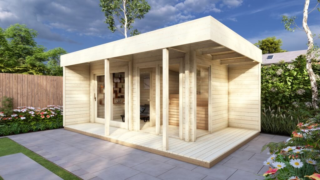 Log Cabin With Sauna room 5.7×3.7m, 44mm Main Image