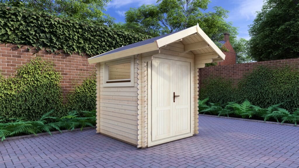 Workshop Log Cabin 2x2m, 28mm Chalet roof Main Image