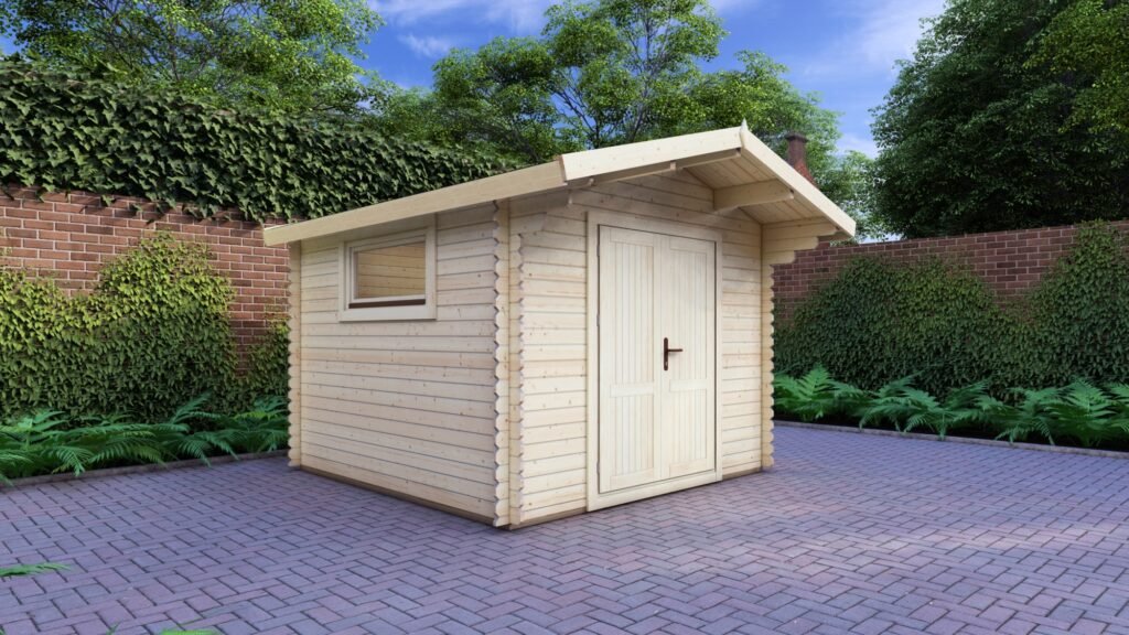 Workshop Log Cabin 3x3m, 28mm Chalet roof Main Image