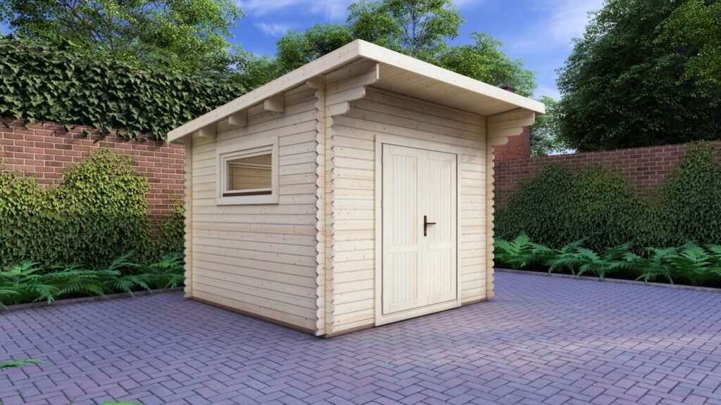 Workshop Log Cabin 3x3m, 28mm Pent roof Main Image