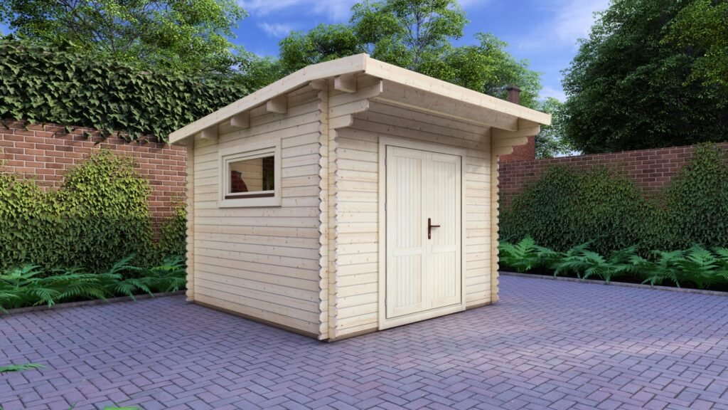 Workshop Log Cabin 3x3m, 28mm Apex roof Main Image