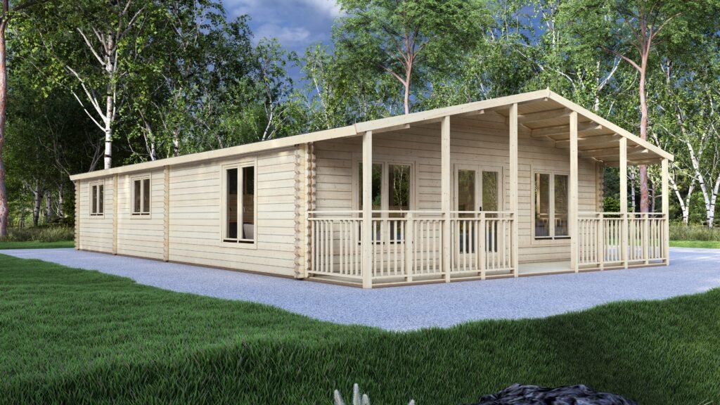 Eurodita Twin Skin four bed log cabin 13x8m Main Image