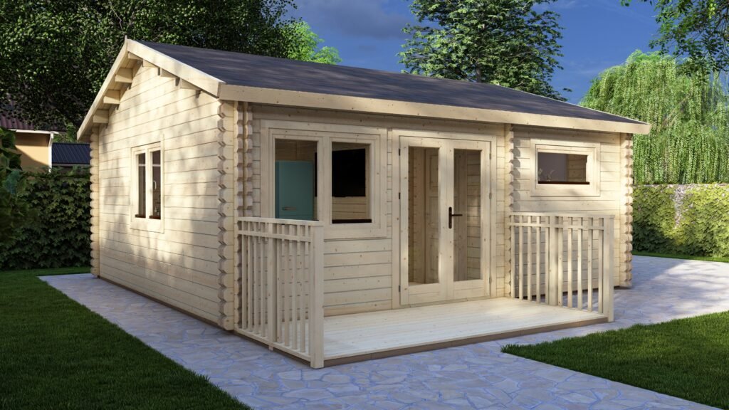 Eurodita Twin Skin one bed log cabin 6×5.5m Main Image
