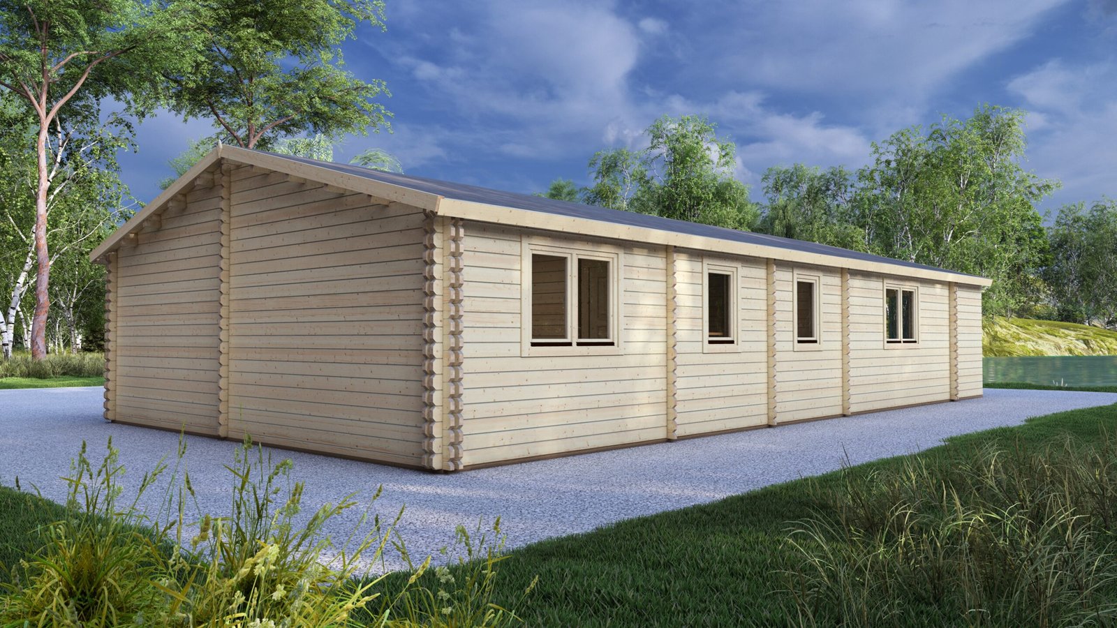 Eurodita Twin Skin three bed log cabin 12x7m – III Large scale image