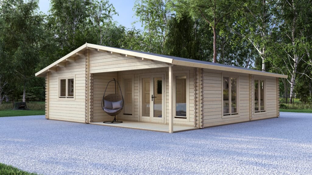 Eurodita Twin Skin three bed log cabin 9x8m Main Image
