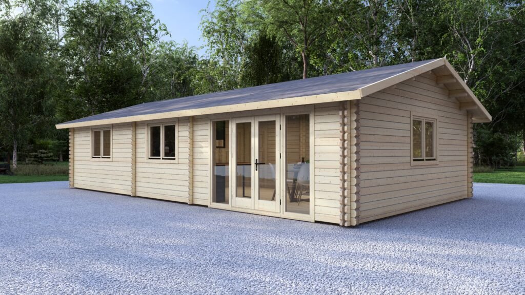 Eurodita Twin Skin two bed log cabin 11x6m Main Image