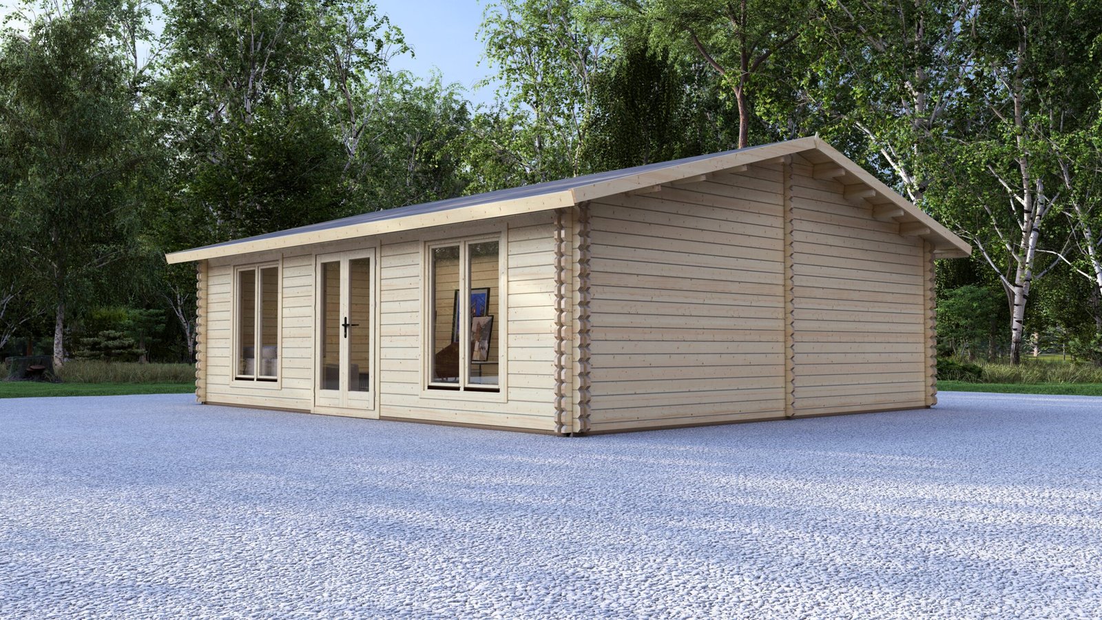 Eurodita Twin Skin two bed log cabin 8x7m – II
