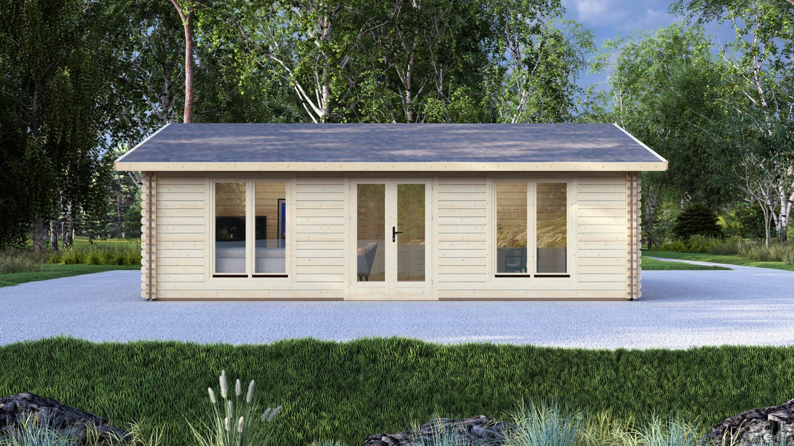 Eurodita Twin Skin two bed log cabin 8x7m – IV Large scale image