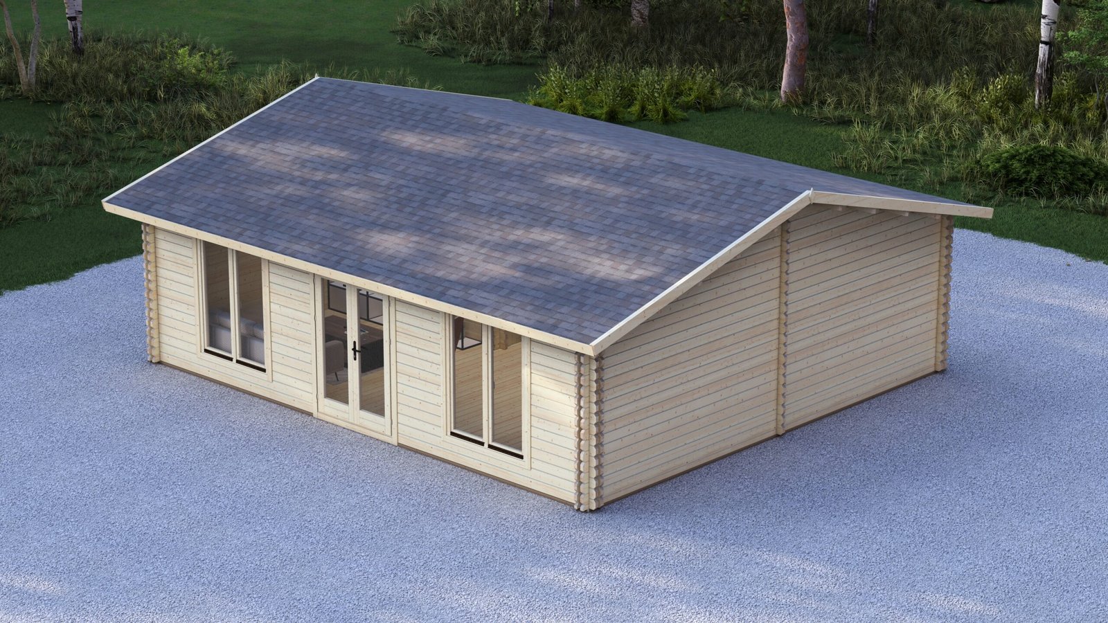 Eurodita Twin Skin two bed log cabin 8x7m – VIII Large scale image