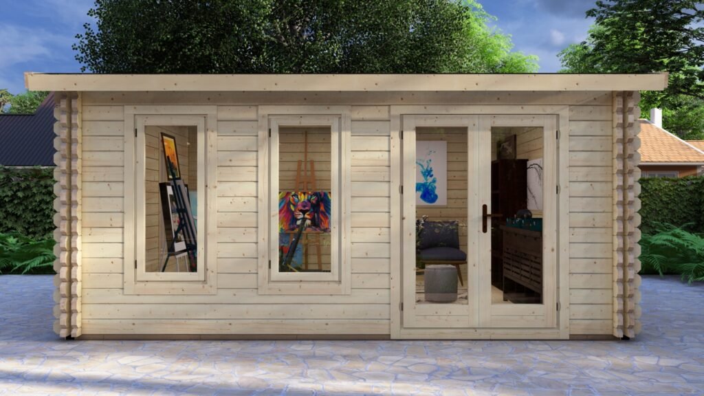 Apex Twin Skin Log Cabin 5x4m Main Image