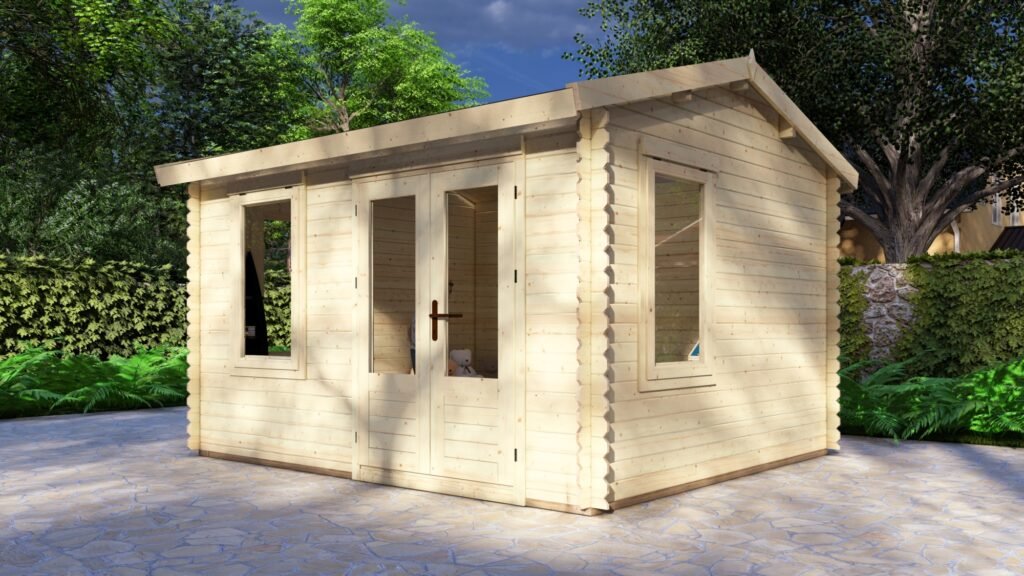 Log shed Ari 3.5×3.0m, 19mm Main Image