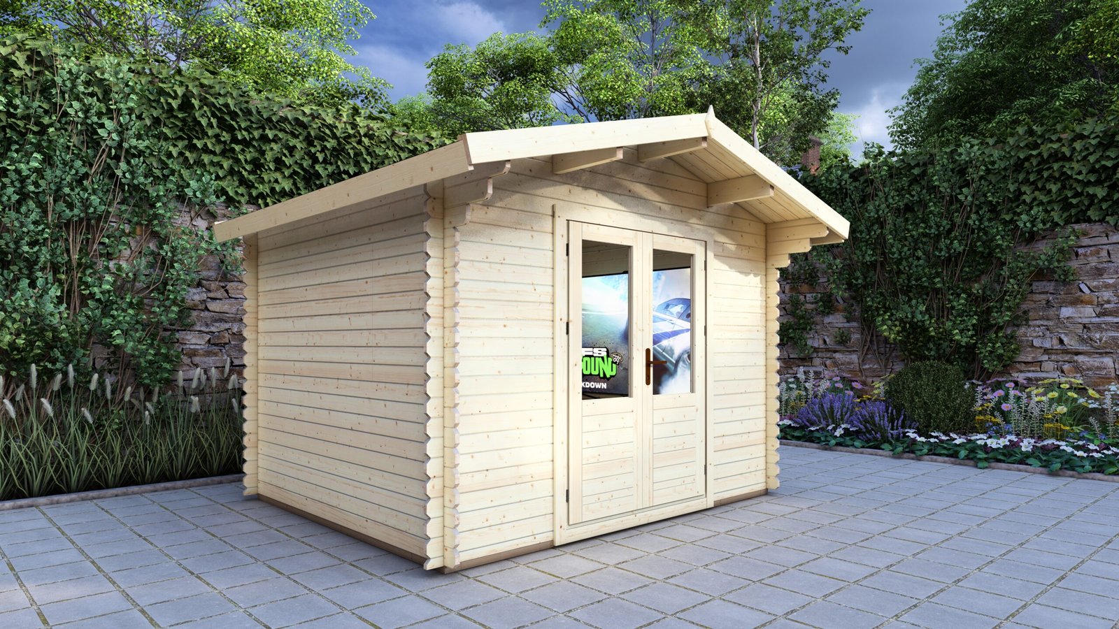 Log Cabin Grendale 3.2×2.6m, 28mm – 3