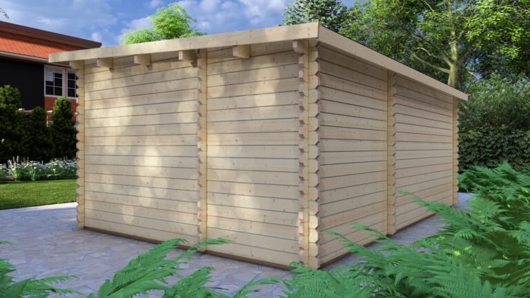 Modern Log Cabin 5.9×4.0m – Aluminium Sliding Doors – 4 carousel small image